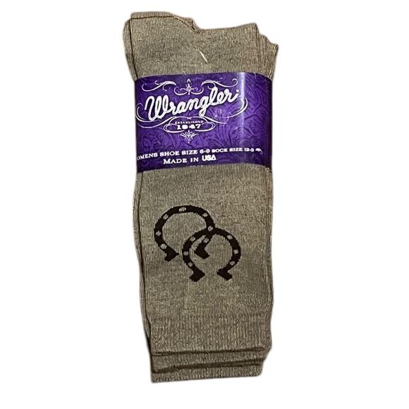 Wrangler Women’s Horseshoe Socks, 3 Pairs, Sizes 6-9, NWT - Picture 1 of 5